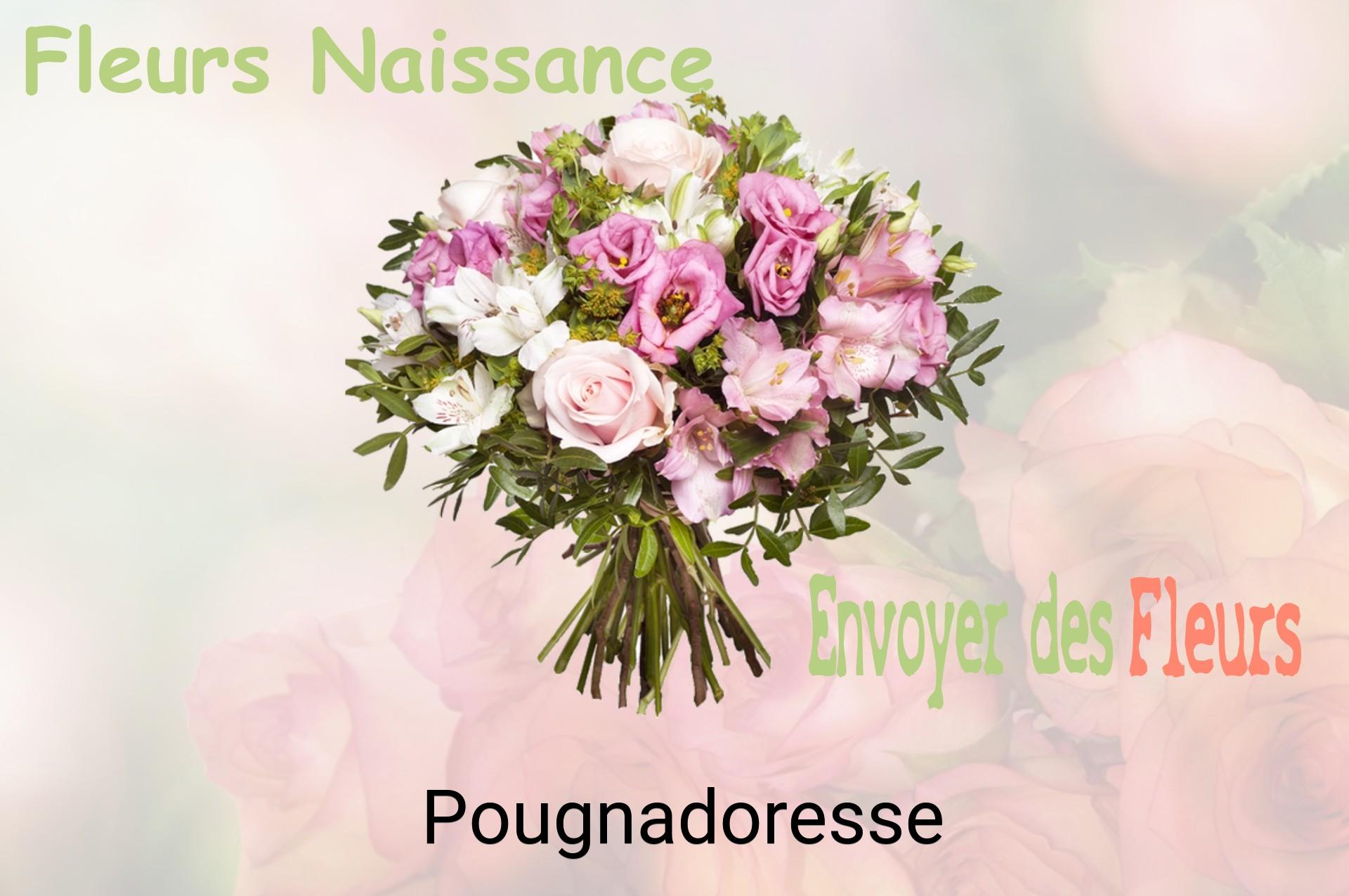 Bouquet de fleurs de naissance livré à Pougnadoresse